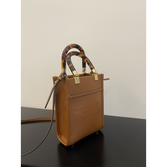 FENDI Logo embossed tortoiseshell portable crossbody cute